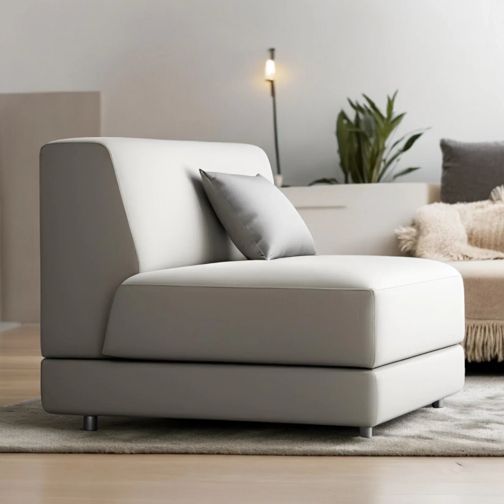 Minimalist Living Room Lounge Chair - Ottoman - CRUZ INTERNATIONAL - Furniture Store